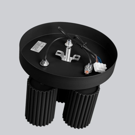 Plafon KARBON 3P czarny