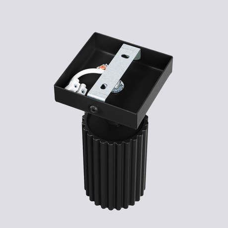 Kinkiet KARBON czarny + 1x Żarówka LED GU-10 4000K Zimna 7W 530lm