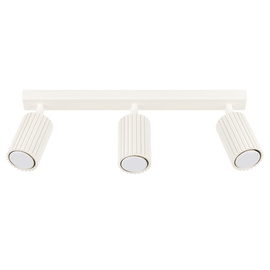 Plafon KARBON 3L beżowy + 3x Żarówka LED GU-10 4000K Zimna 7W 530lm