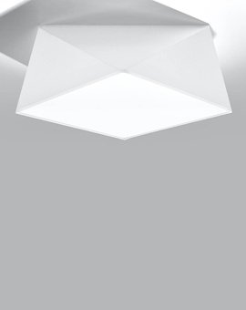 Plafon HEXA 35 BIAŁY + 2x Żarówka LED E27 3000K Ciepła 7,5W 620lm