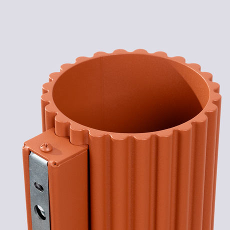 Kinkiet AURA ochra czerwona G9 + 1X Żarówka LED G9 4000K Zimna 4,5W 460lm