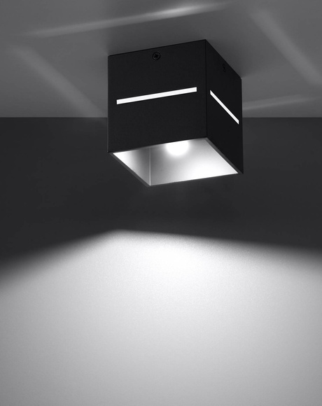 Plafon LOBO czarny + 1x Żarówka LED G9 4000K Zimna 4,5W 530lm