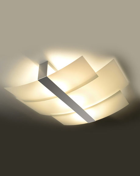 Plafon CELIA chrom + 3x Żarówka LED E27 4000K Zimna 7,5W 650lm