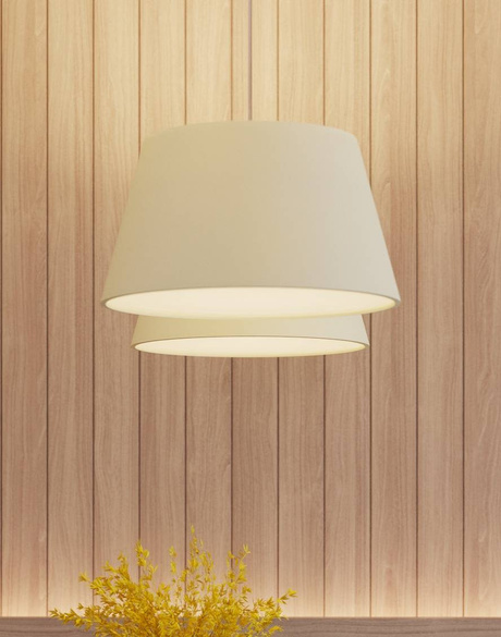 Żyrandol CONO 45 biały + 3x Żarówka LED E27 4000K Zimna 7,5W 650lm