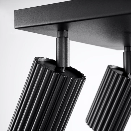 Plafon KARBON 4 czarny