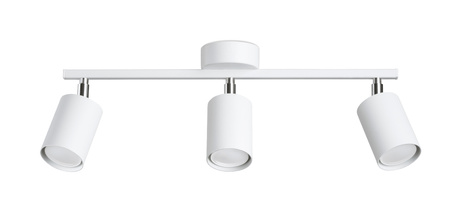 Plafon LEMMI 3 biały + 3x Żarówka LED GU-10 3000K Ciepła 7W 510lm