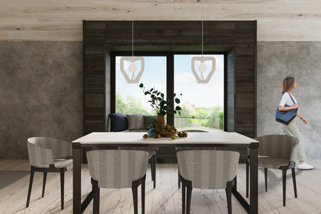 Lampa wisząca TRES biała + 1x Żarówka LED E27 3000K Ciepła 7,5W 620lm