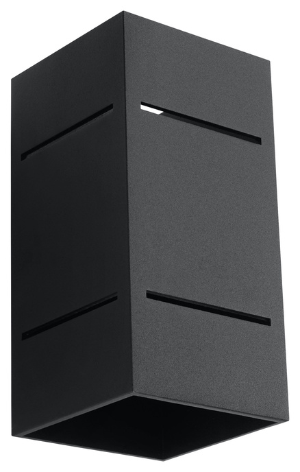 Kinkiet BLOCCO czarny + 1x Żarówka LED G9 4000K Zimna 4,5W 530lm