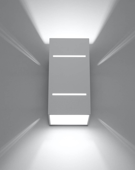 Kinkiet BLOCCO biały + 1x Żarówka LED G9 3000K Ciepła 4,5W 510lm