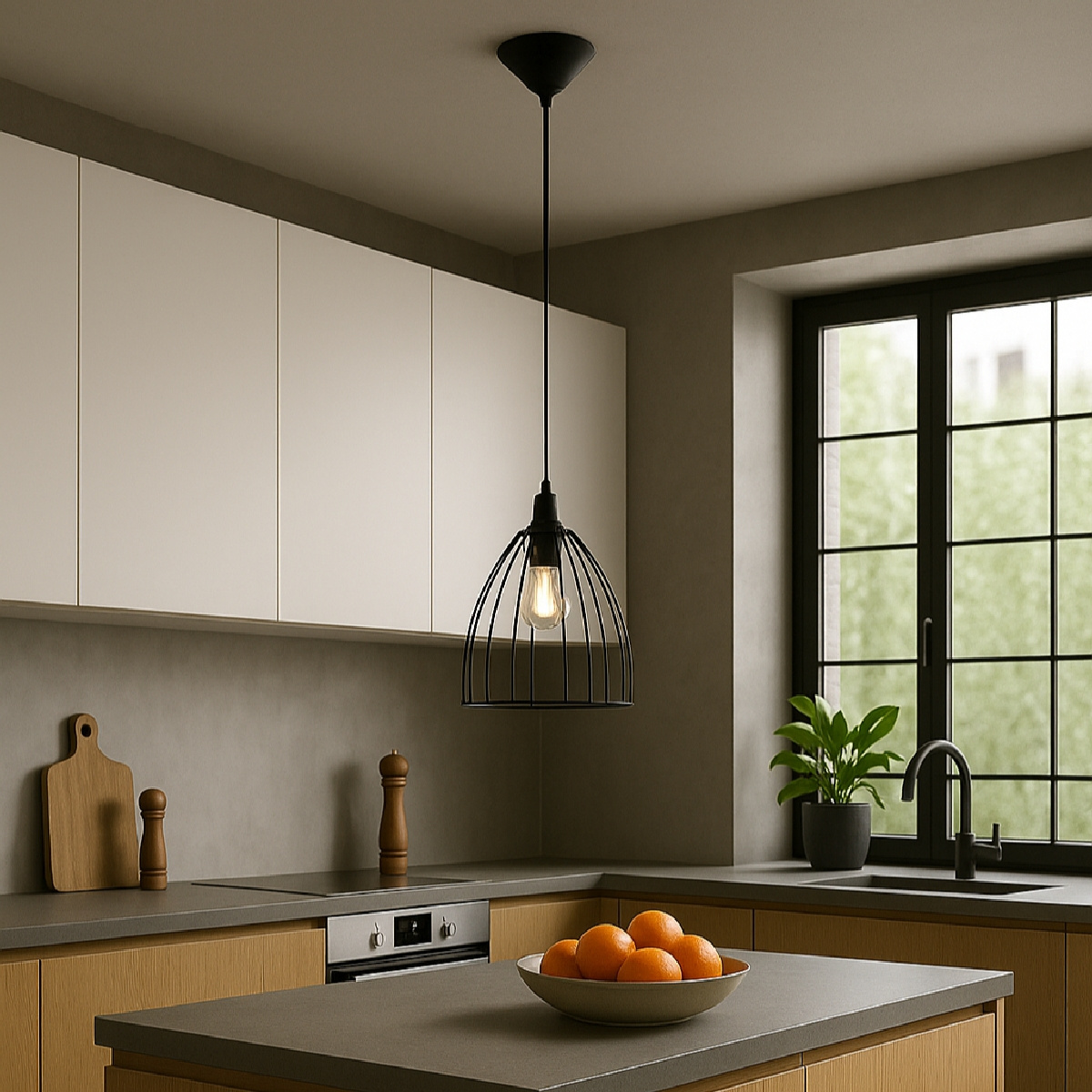 Lampa wisząca RITZ czarna