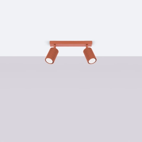 Plafon KARBON 2 ochra czerwona