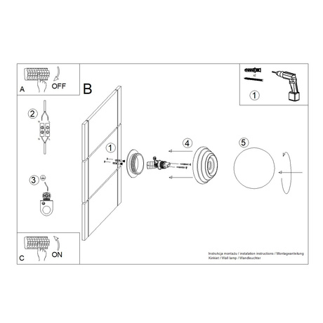 Kinkiet ZORI zielony IP44