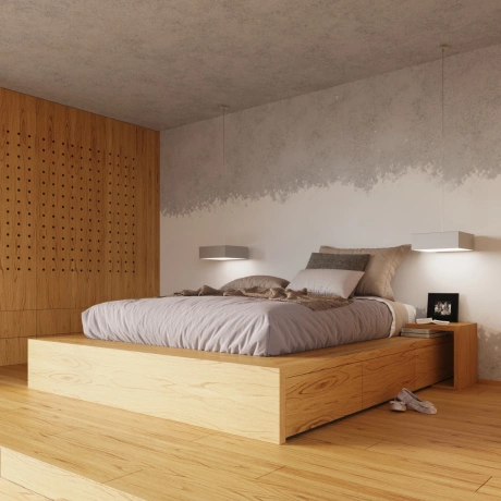 Plafon sufitowy HORUS 35 SZARY