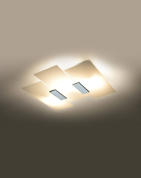 Plafon FABIANO + 3x Żarówka LED E27 3000K Ciepła 7,5W 620lm