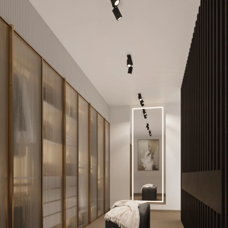 Plafon KARBON 3L czarny