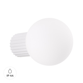 Kinkiet HALO biały IP44 + 1X Żarówka LED G9 3000K Ciepła 4,5W 450lm