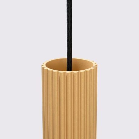 Lampa wisząca KARBON 1 złoty