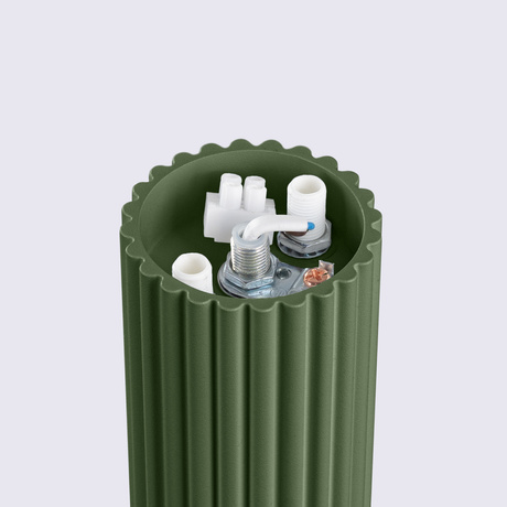 Plafon HALO zielony oliwkowy IP44 + 1X Żarówka LED G9 4000K Zimna 4,5W 460lm