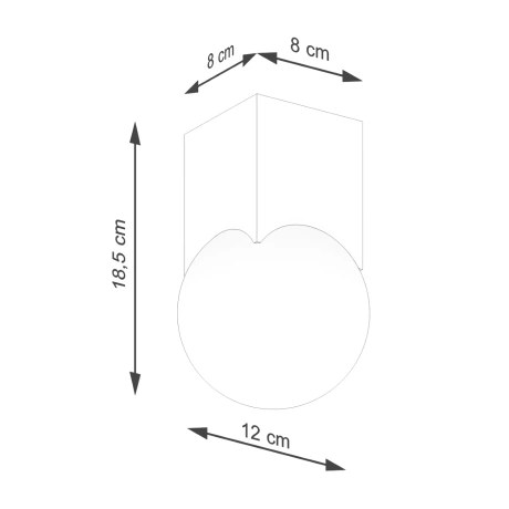 Plafon SOLIS naturalne drewno