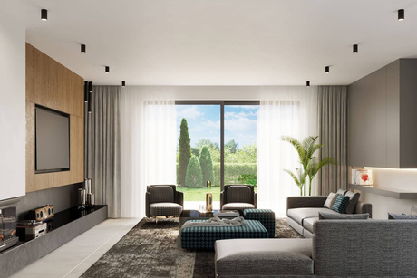 Plafon LAGOS 10 czarny + 1x Żarówka LED GU-10 4000K Zimna 7W 630lm