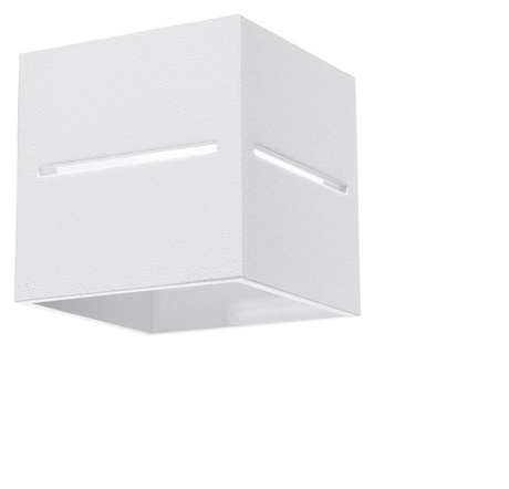 Kinkiet LOBO biały + 1x Żarówka LED G9 3000K Ciepła 4,5W 510lm