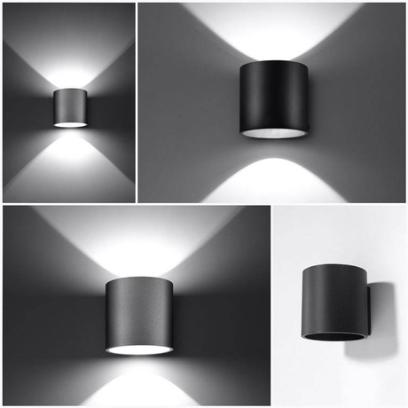 Kinkiet ORBIS szary + 1x Żarówka LED G9 4000K Zimna 4,5W 530lm