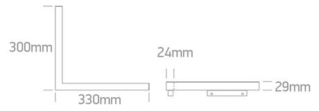 ARTO czarny LED 3000K 16W 1280lm