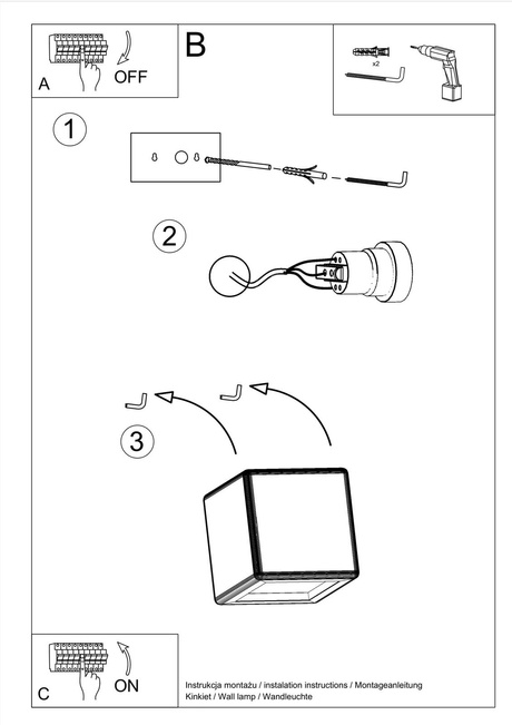 Kinkiet ceramiczny NESTA biały + 1x Żarówka LED E27 4000K Zimna 7,5W 650lm