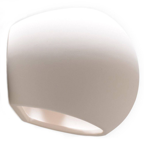 Kinkiet ceramiczny GLOBE biały + 1x Żarówka LED E27 3000K Ciepła 7,5W 620lm