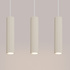 Lampa wisząca KARBON 3L beżowy + 3x Żarówka LED GU-10 4000K Zimna 7W 530lm