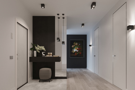 Kinkiet QUAD 1 czarny + 1x Żarówka LED G9 3000K Ciepła 4,5W 510lm