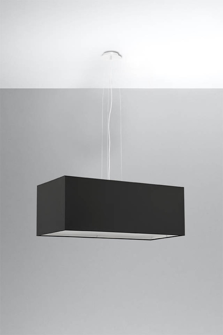 Żyrandol SANTA BIS 80 czarny + 3x Żarówka LED E27 3000K Ciepła 7,5W 620lm