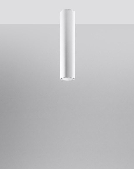 Plafon LAGOS 40 biały + 1x Żarówka LED GU-10 3000K Ciepła 7W 620lm