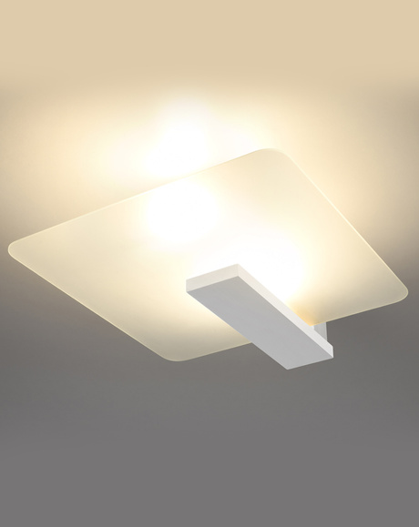 Plafon LAPPO biały + 2x Żarówka LED E27 3000K Ciepła 7,5W 620lm