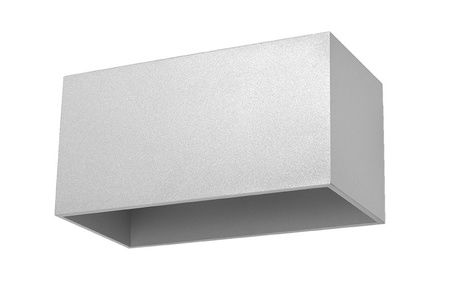 Kinkiet QUAD MAXI szary + 2x Żarówka LED G9 4000K Zimna 4,5W 530lm