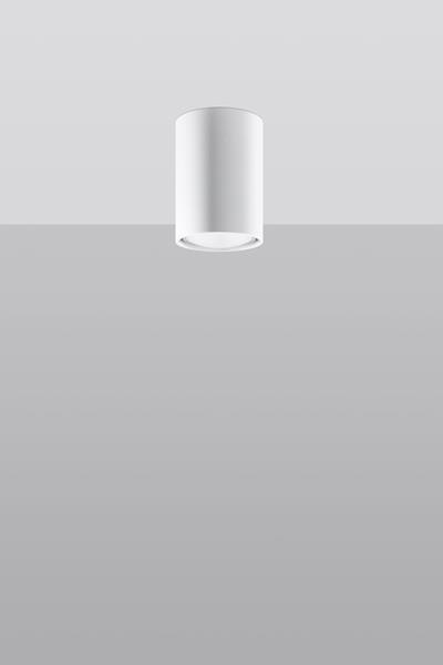 Plafon LAGOS 10 biały + 1x Żarówka LED GU-10 3000K Ciepła 7W 620lm