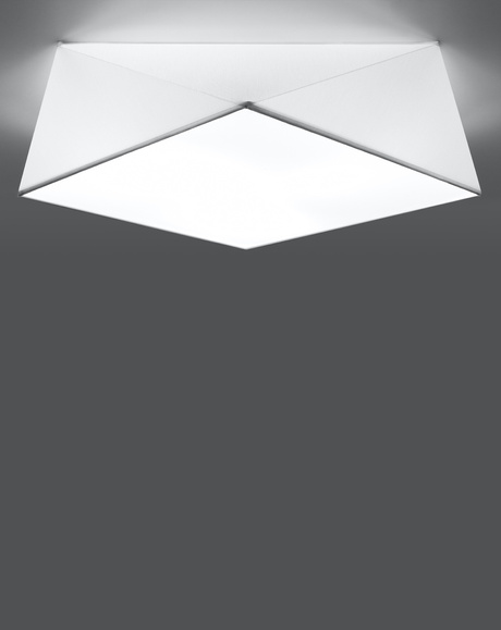 Plafon HEXA 45 BIAŁY + 3x Żarówka LED E27 3000K Ciepła 7,5W 620lm