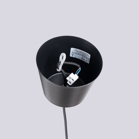 Lampa wisząca BILO czarna 1X Żarówka LED E27 3000K 7W 760lm