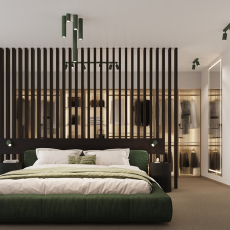 Kinkiet KARBON zielony oliwkowy + 1x Żarówka LED GU-10 3000K Ciepła 7W 510lm