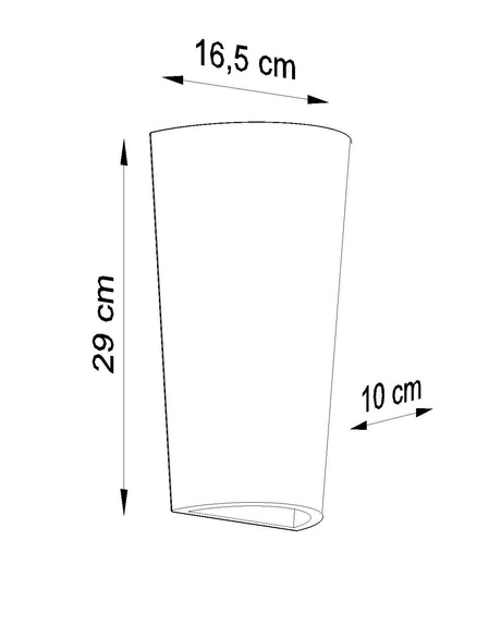 Kinkiet ceramiczny LANA biały + 1x Żarówka LED E27 4000K Zimna 7,5W 650lm