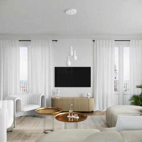 Lampa wisząca HALO 1 biała