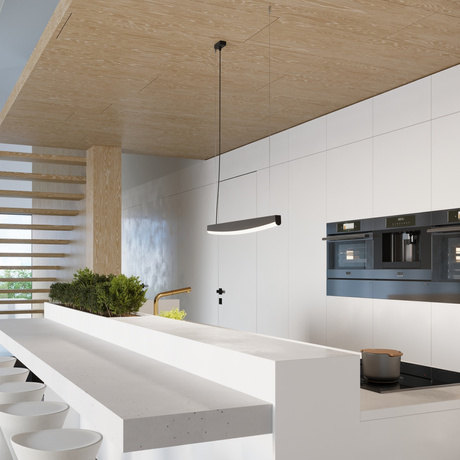 Lampa wisząca JORUN 80 czarna LED 3000K