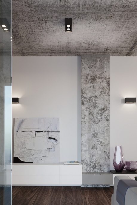 Plafon QUAD MAXI czarny + 2x Żarówka LED GU-10 4000K Zimna 7W 630lm