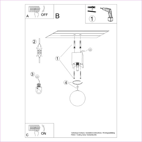 Plafon SOLIS naturalne drewno + 1x Żarówka LED G9 4000K Zimna 4,5W 460lm
