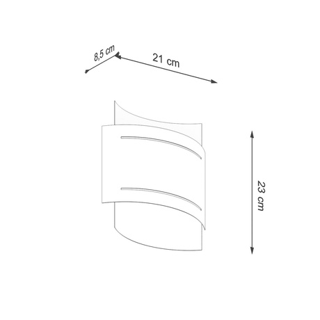 Kinkiet HESTIA czarny + 1x Żarówka LED G9 4000K Zimna 4,5W 530lm