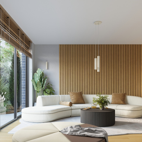 Lampa wisząca KARBON 3P beżowy + 3x Żarówka LED GU-10 4000K Zimna 7W 530lm