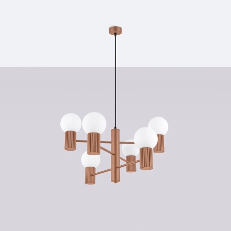 Żyrandol HALO 6 mocca