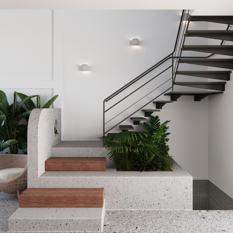 Kinkiet GLOBE beton + 2x Żarówka LED G9 4000K Zimna 4,5W 460lm