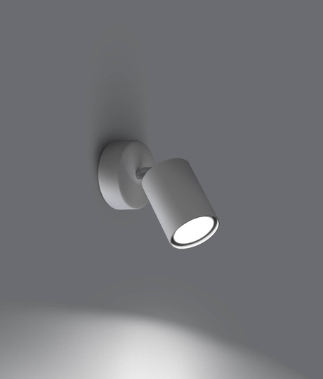 Kinkiet LEMMI 1 biały + 1x Żarówka LED GU-10 4000K Zimna 7W 530lm