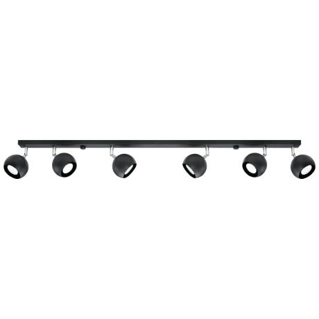 Plafon OCULARE 6L czarny